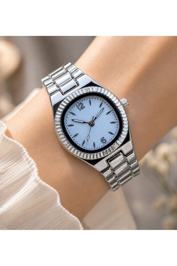Silver Color Vintage Women's Wristwatch with Gift Box