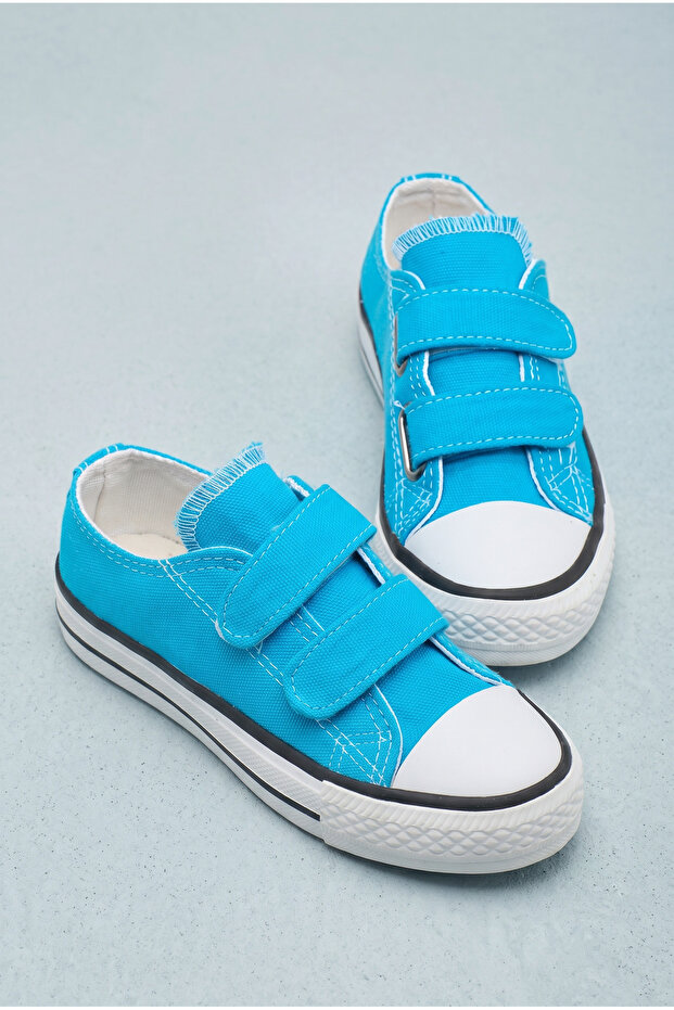 Children's Unisex Turquoise Comfortable Double-Strapped Shoes