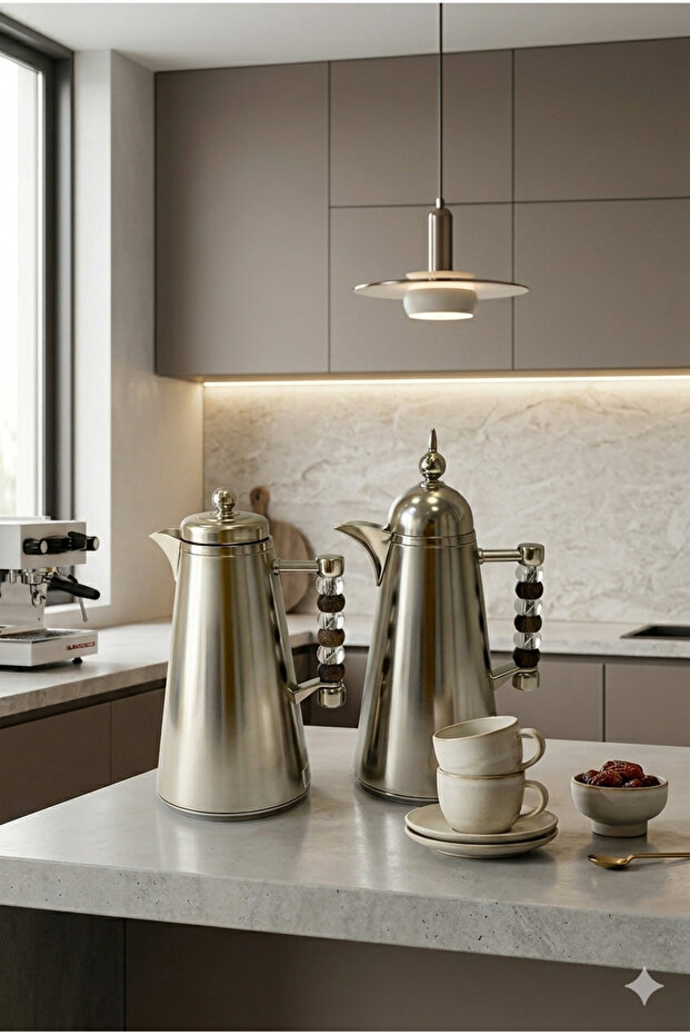 Luxuriously designed 1-liter tea and coffee thermos