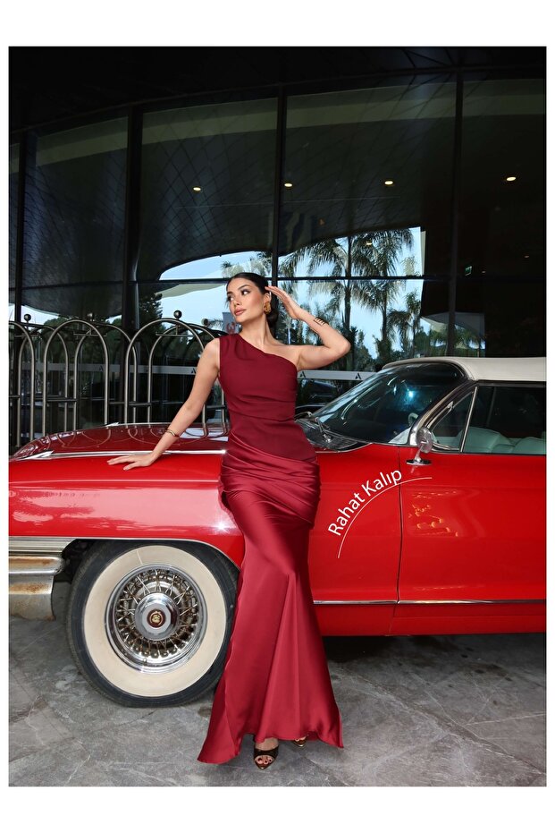 Eh Collection One Shoulder Mermaid Evening Dress