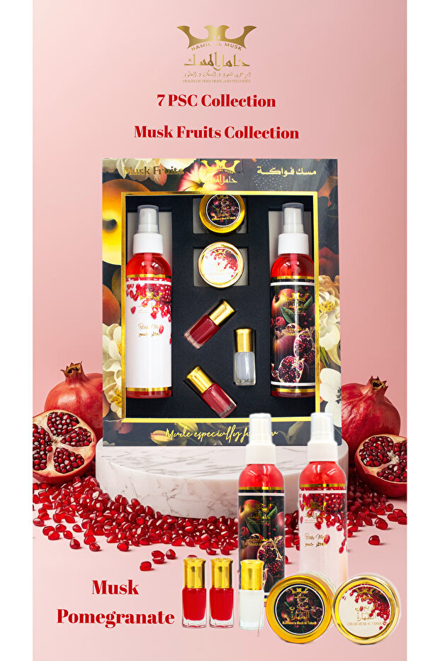 Fruit Set of Musk 7 Pieces Pomegranate