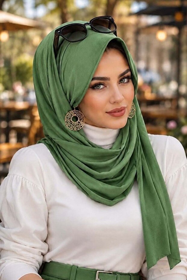 Spring Green Hat and Shawl