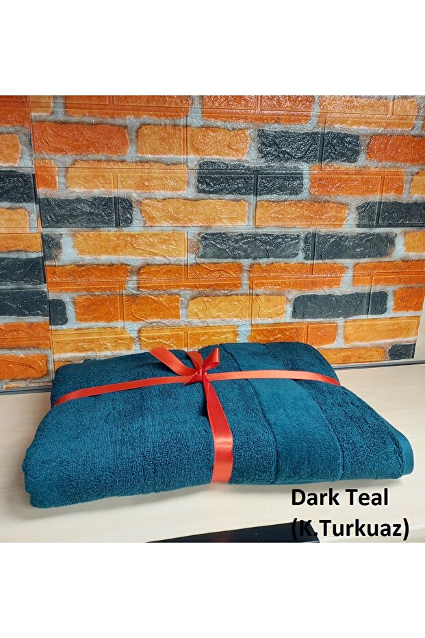 Svv Border Thick and Super Absorbent New Series Bath Towel (76X147) - Dark Teal (Dark Turquoise)