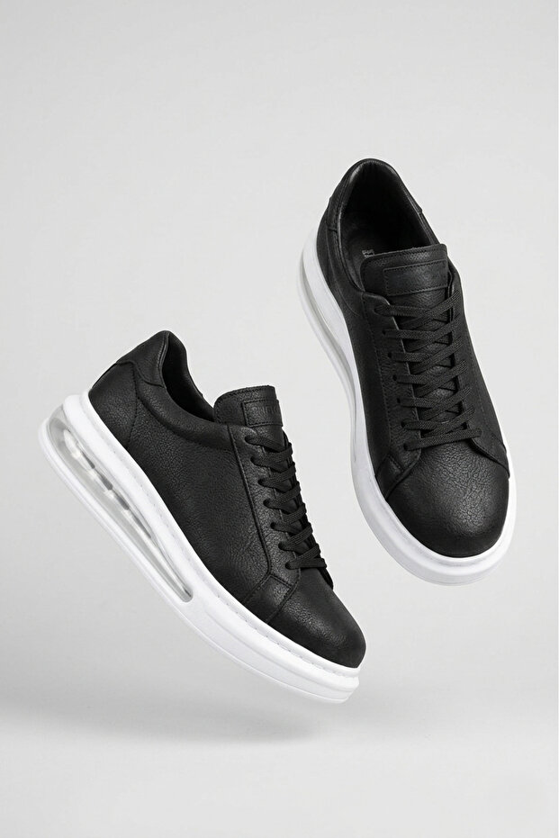 Ariaso premium air sole men's sneaker black white