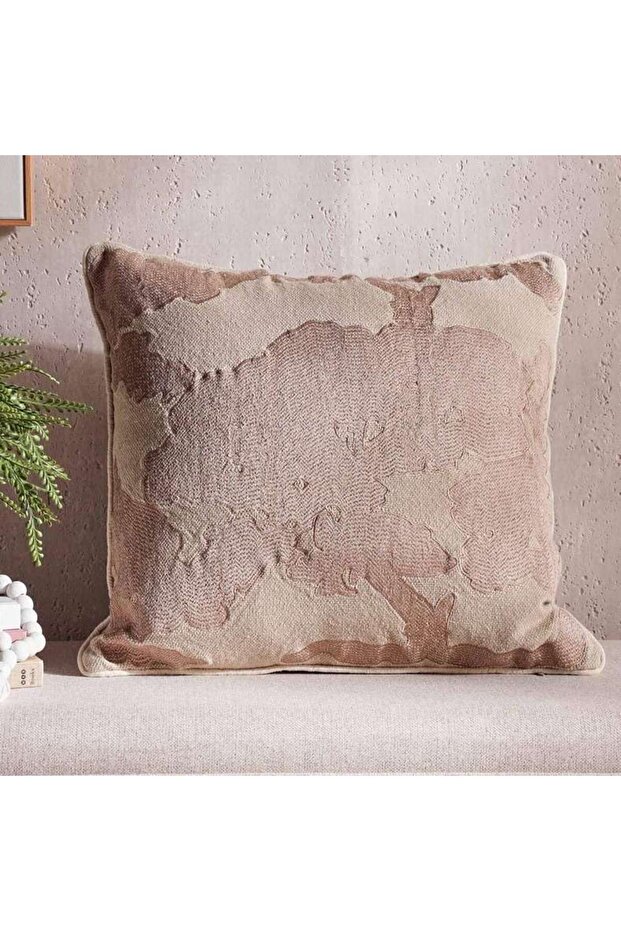 Sand Cloud Down Alternative Filled Cushion 50x50cm - Brown