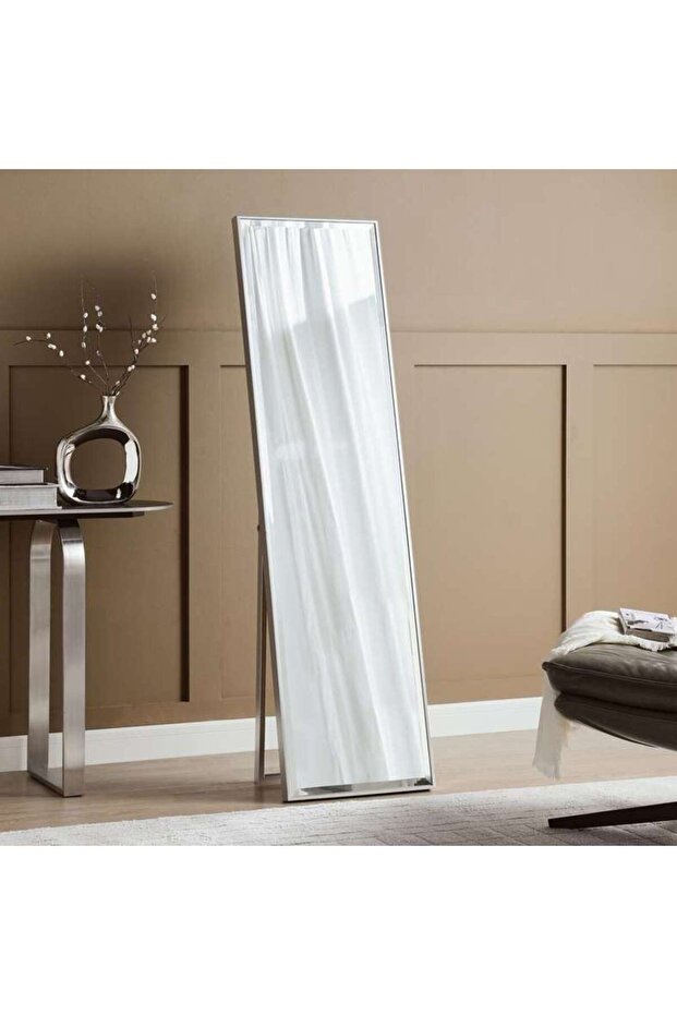 Mojo Bevelled Cheval Mirror 44x162cm - Silver