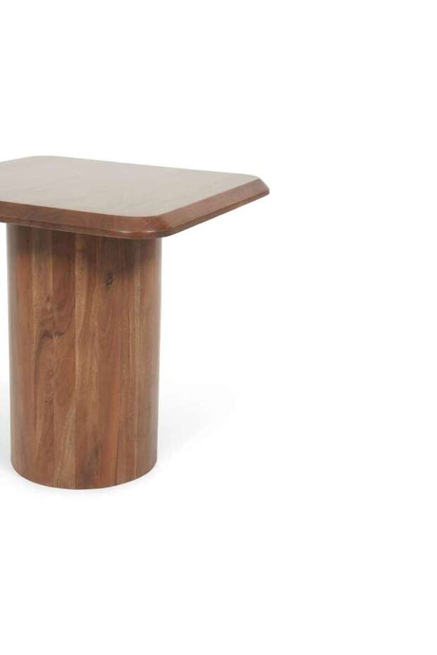 Cayman End Table Solid Wood - Brown" - 6