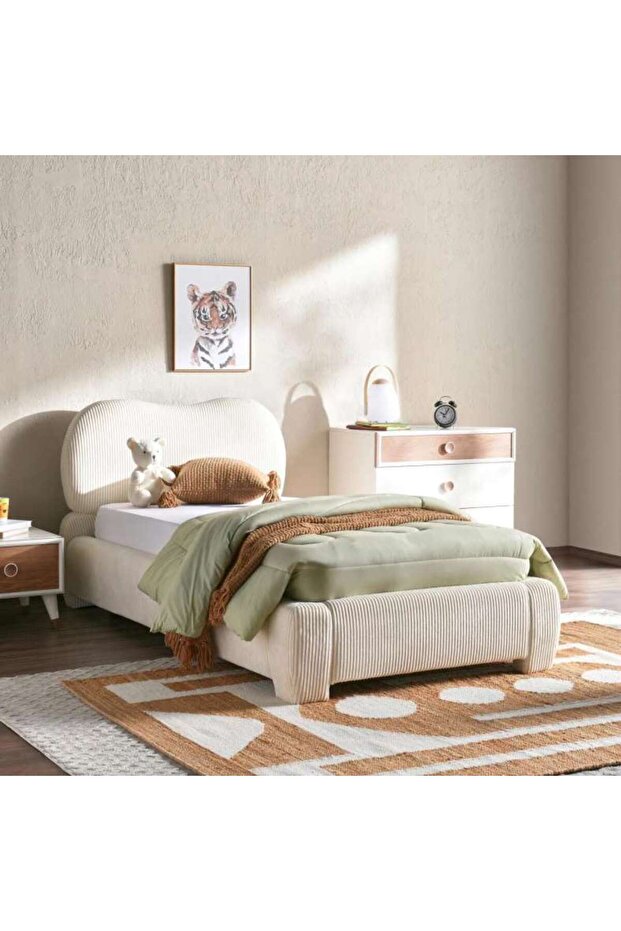 Benesh Kids Single Bed 90x200 Cm - Beige