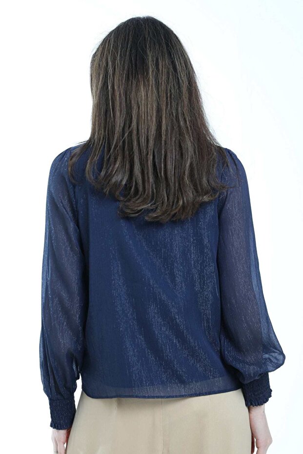 Solid Puff Sleeve Top - 4