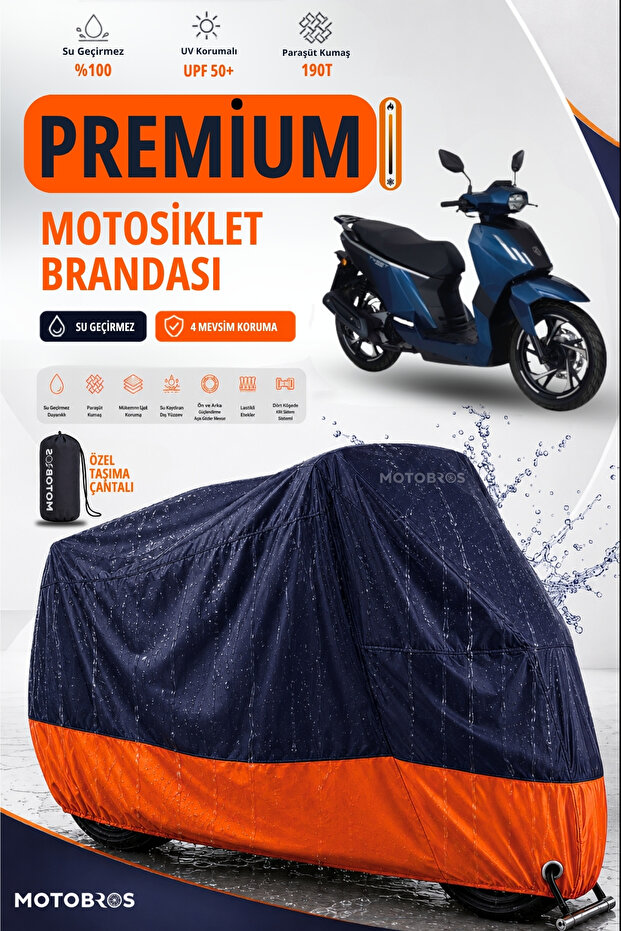 Motorcycle Rks Real Luxury Premium Parachute Fabric Tarpaulin Waterproof Permanent Use