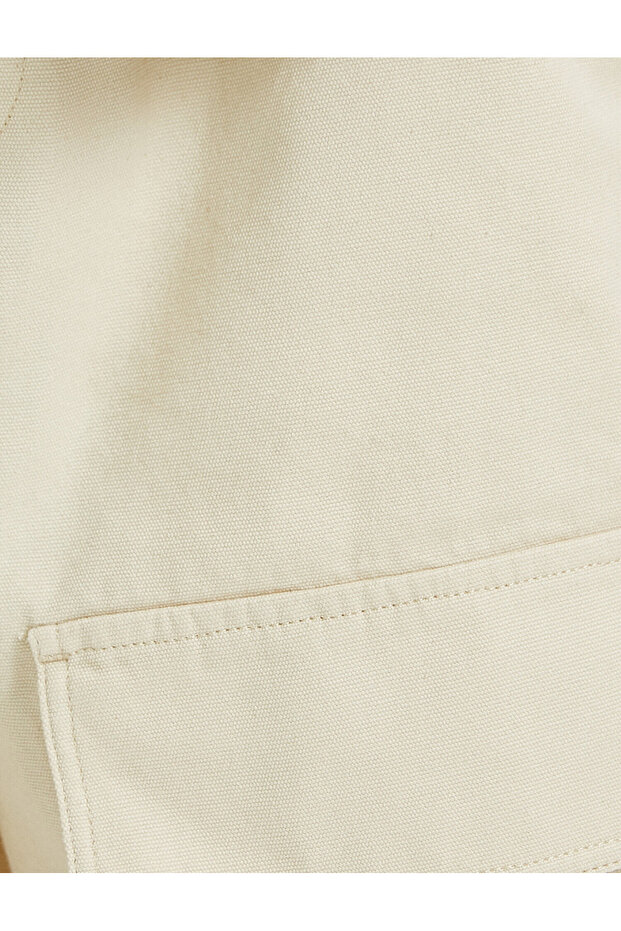 Buttoned Cargo Shorts - 6