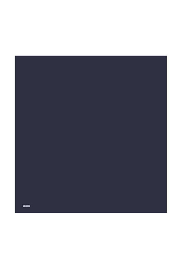 Navy Blue Solid Color Sura Silk Scarf