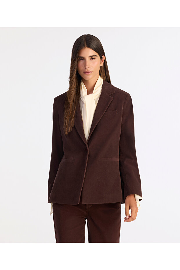 Regular Jacket Collar Long Sleeve Jacket - 2