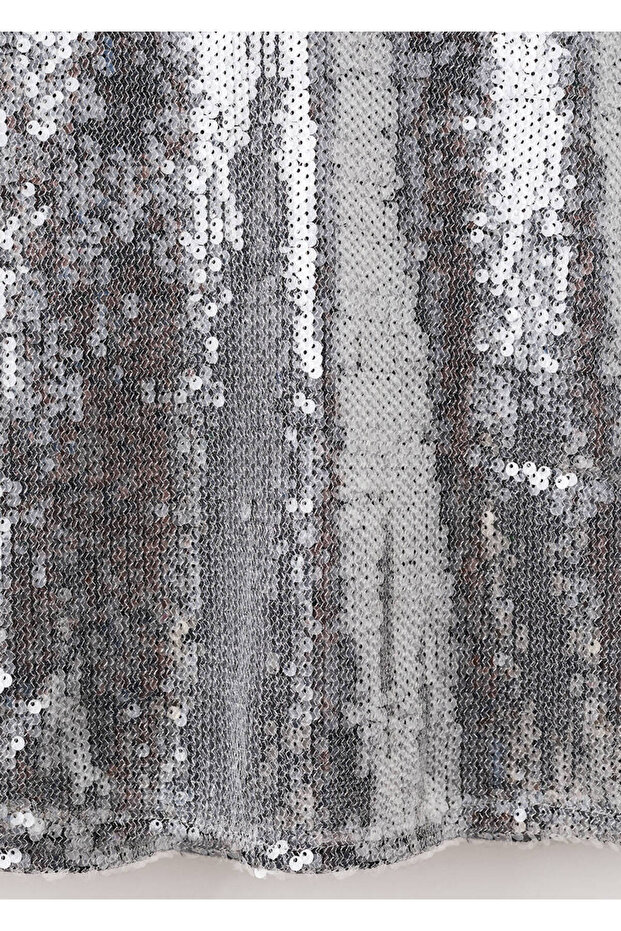 Fusta midi cu paiete - 5