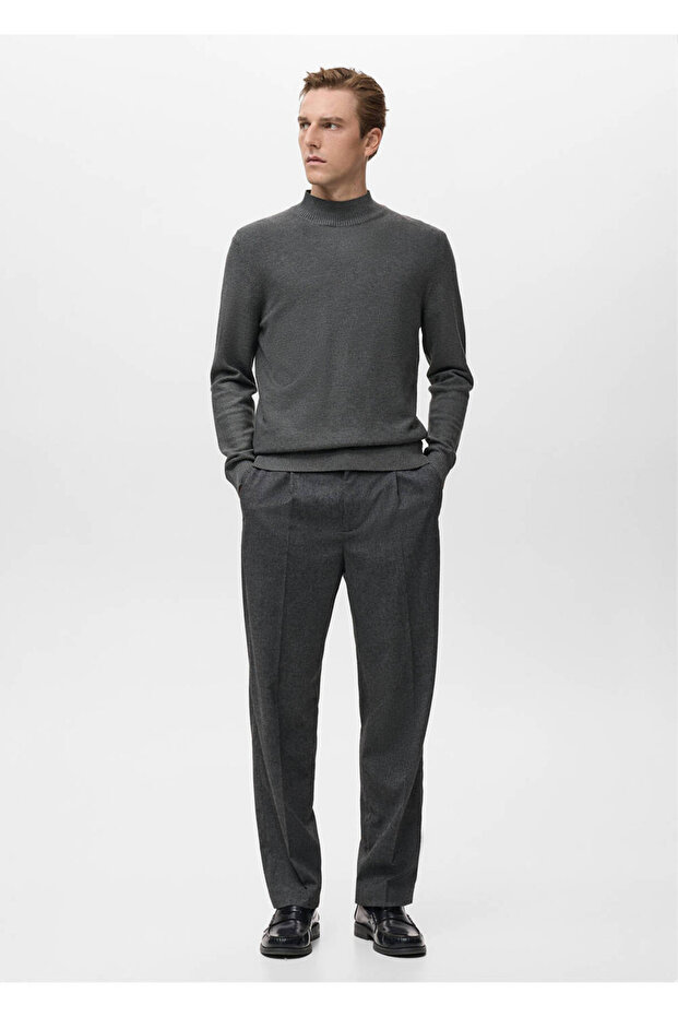 Geformter Pullover mit Perkins-Kragen - 2