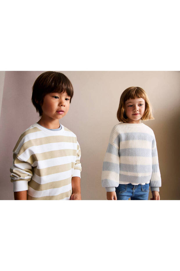 Striped cotton sweatshirt