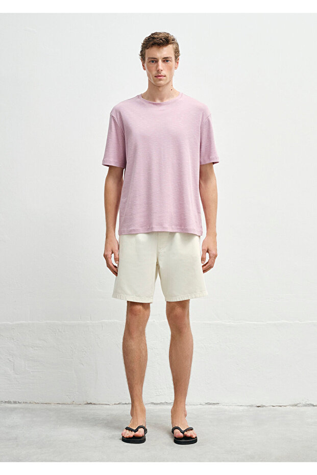Tricou roz basic Regular Fit / Normal croială 0612944-71068 - 2