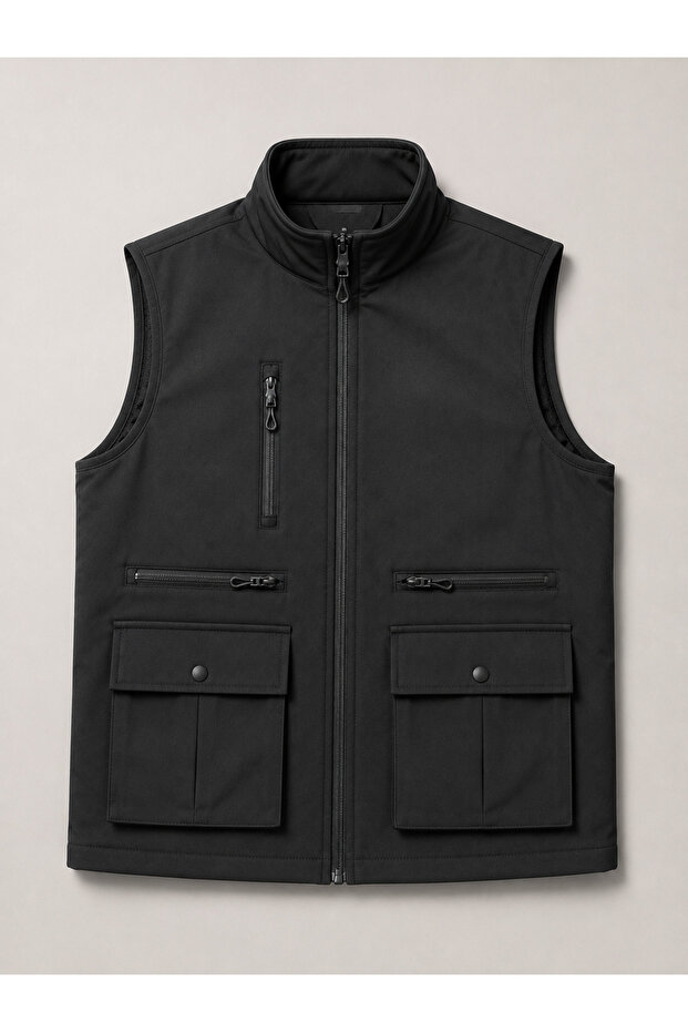 Stylish Tactical Sports Vest, Black