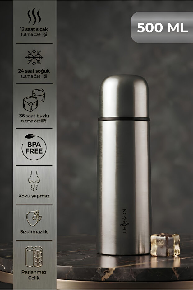 500 ml Thermos Water Bottle Stainless Steel Leakproof Keeps Hot for 12 Hours and Cold for 24 Hours Bpa Free