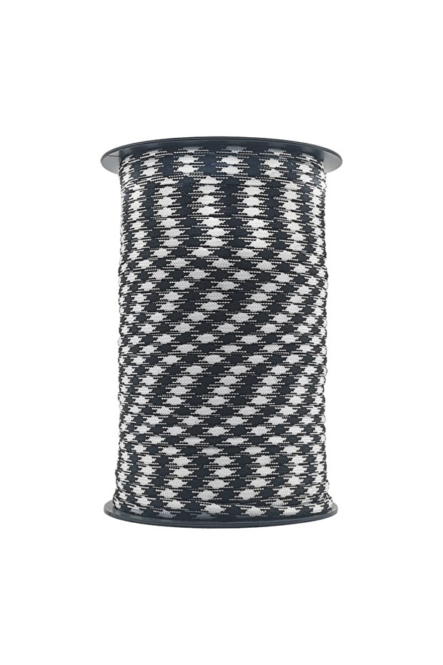 100M Black and white 50/100M 7Core Umbrella Rope 550 4mm Outdoor Polyester Parachute Rope Camping Su