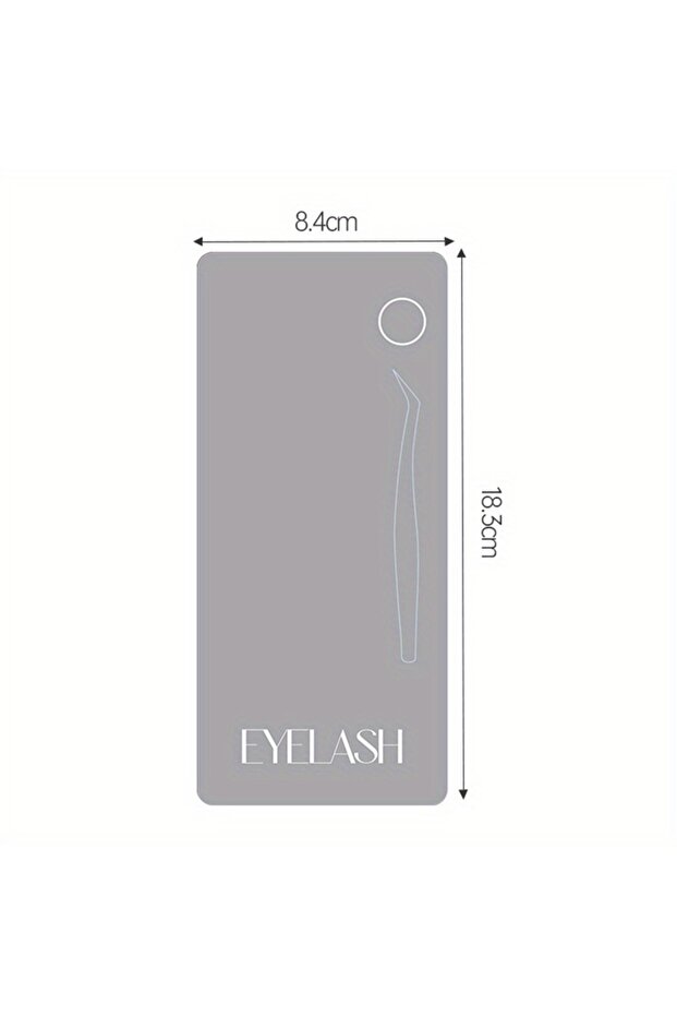 Gray Women Magnetic False Eyelash Tweezers Holder Soft Anti Fall Board False Lash Display Pallet Spe