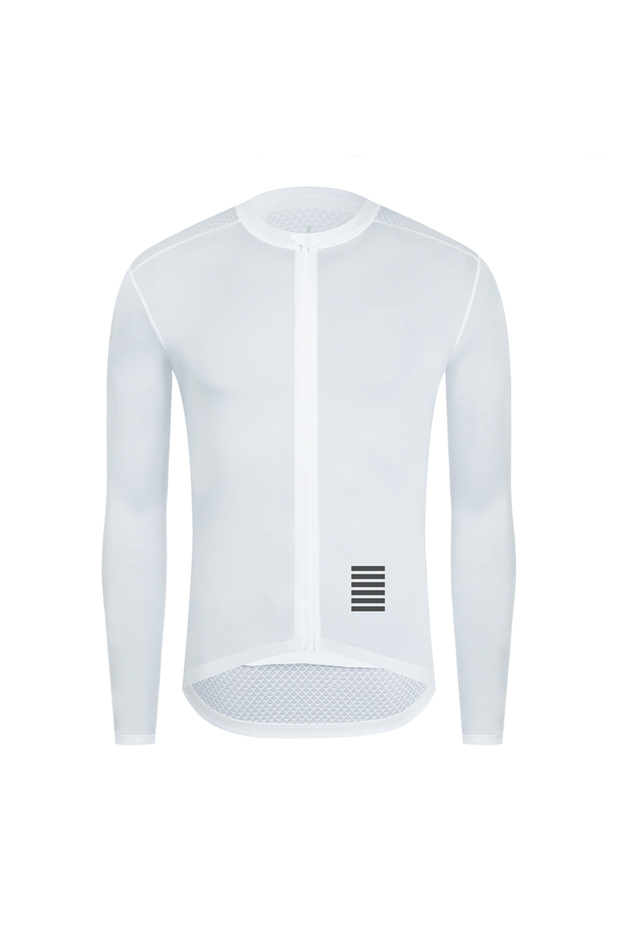Asia M(EU S) YLJZ204 White YKYWBIKE Men's Cycling Jersey Long Sleeve Summer Spring Bicycle Long Jers