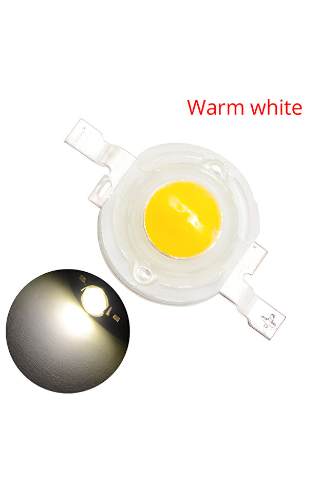 Warm White 10Pcs DC 3V 3W High Power Light-Emitting Diode LEDs Chip SMD Lights Bead Emitter White Re
