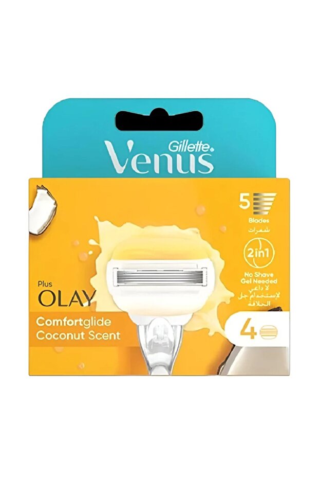 Venous Olay Blades 5pcs(YELLOW)(9907) --- جيليت فينوس اولاي شفرات حلاقه 5 قطعه اصفر