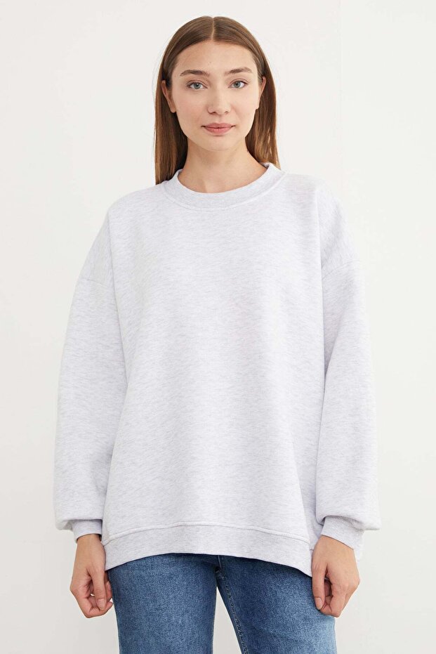 3 Thread Basic Oversize Sweatshirt - 3