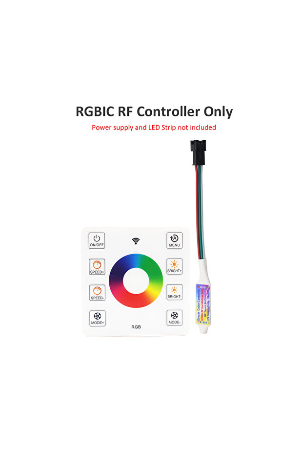 شريط إضاءة LED RGBIC لسباق الخيل، 5 أمتار و10 أمتار و20 مترًا، يعمل بوحدة التحكم فقط، 24 فولت، WS2811، شريط مرن بكسل، يعمل