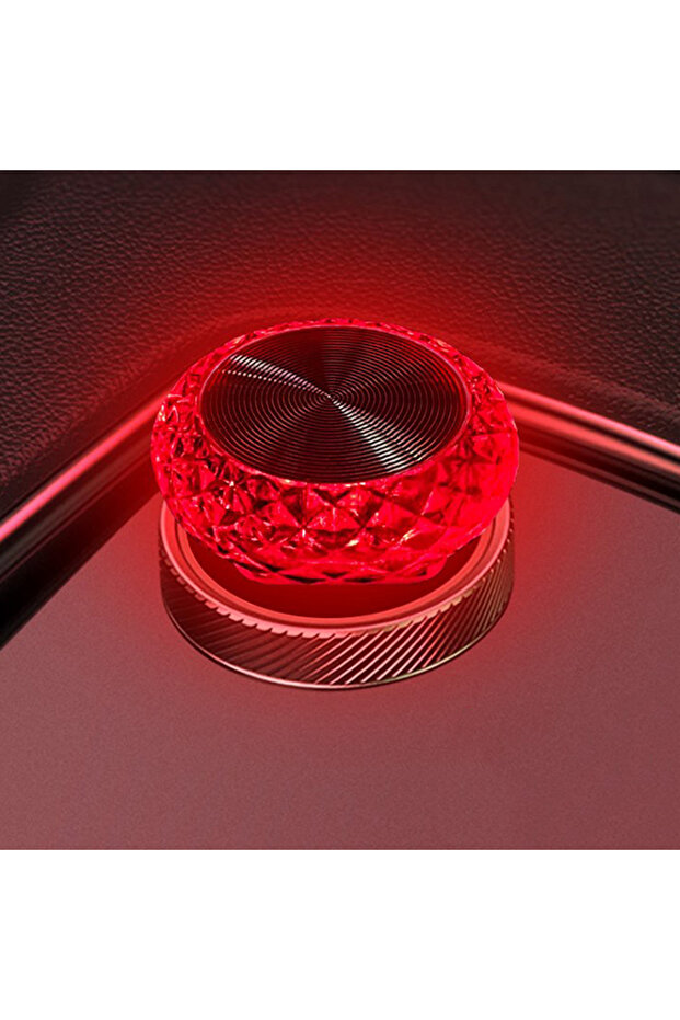 مصابيح إضاءة محيطية صغيرة LED محمولة حمراء اللون مزودة بمنفذ USB للسيارة، مناسبة للبيئة الداخلية للسيارة