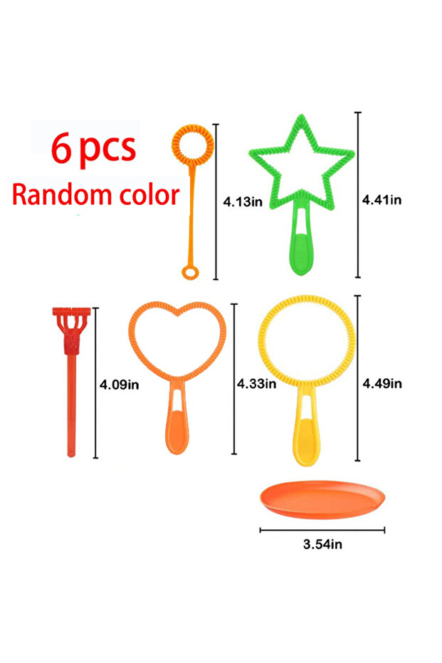 6pcs 3/7Pcs Bubble Blowing Tools Soap Bubble Stick Set Bubble Blowing Toys Outdoor Kids Fun Toys Fam