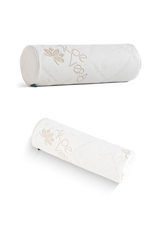 Visco Orthopedic Roll Pillow 45x15cm, White