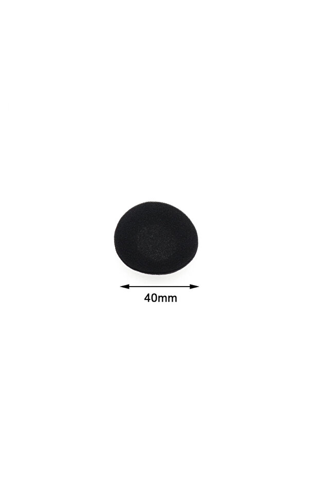 40mm 10pc Thickened Foam Ear Pads For Headphones Sponge Replacement Cushions Covers Earphones Case 3