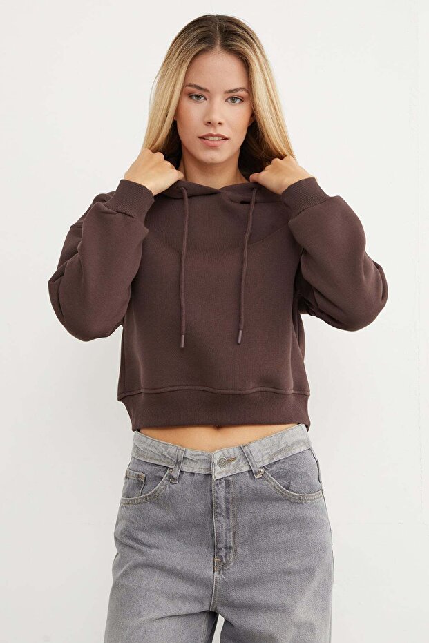 3 Thread Basic Hooded Sweatshirt - 4