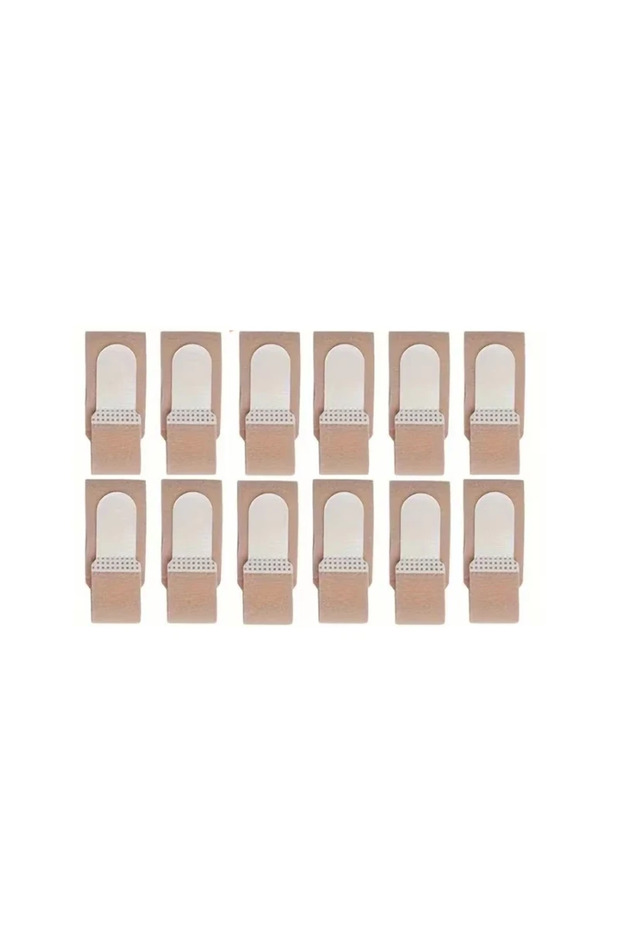 12pcs Reusable Hammer Toe Straightener, Toe Splints Cushions Bandages, For Correcting Crooked & Over
