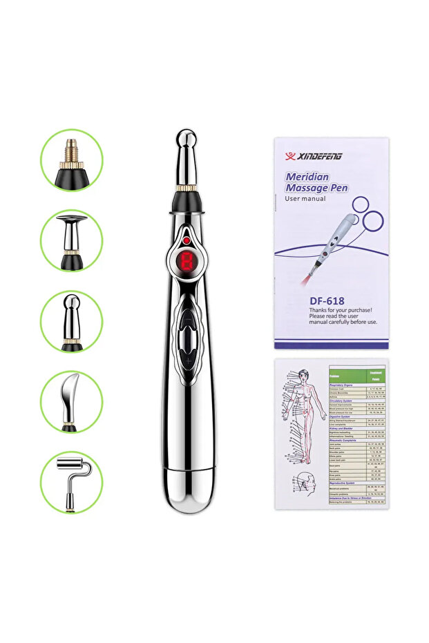 5 in 1 5-in-1 Sciatica Massage Acupuncture Pen Electronic Acupuncture Point Pen Laser Meridian Energ