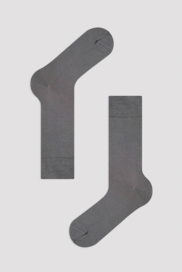 Men's Mercerized Anthracite Socks