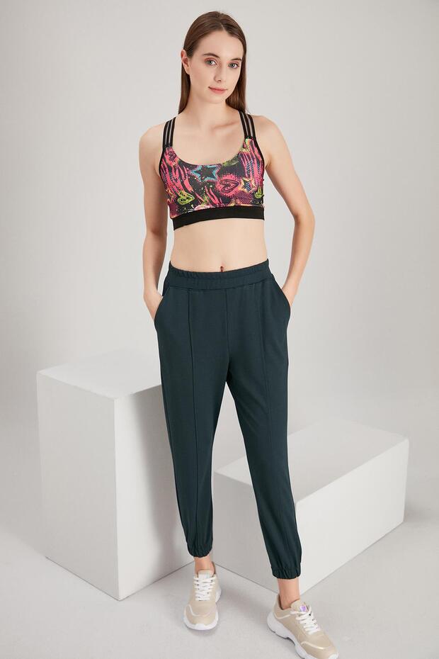 Elastic Waist and Cuffs Track Pants (B21-126000)