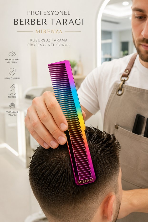 Hairdresser Hair Cutting Comb Professional Colorful Durable Anti-Frizz Hair Styling Comb