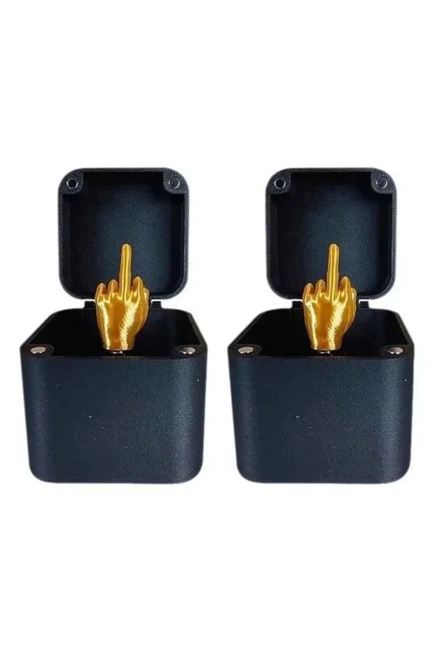 2Pcs 1/2Pcs Out of the Box Pop-Up Middle Finger Gift Box Creative Desk Home Decor Gifts Middle Finge