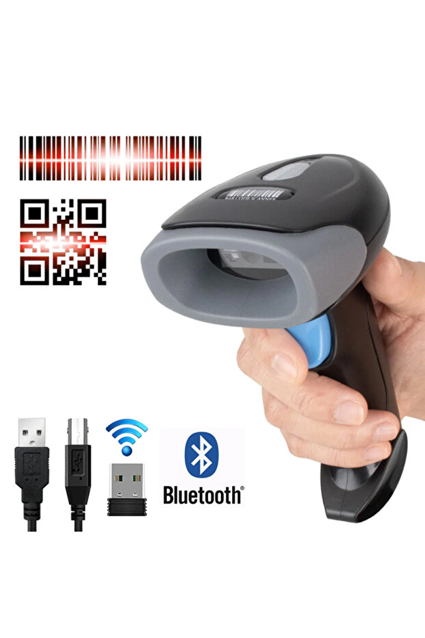 U20WB Bluetooth 1D/2D Barcode Reader USB Wired/Wireless 2.4G WIFI Bluetooth Handheld Bar Code QR Cod