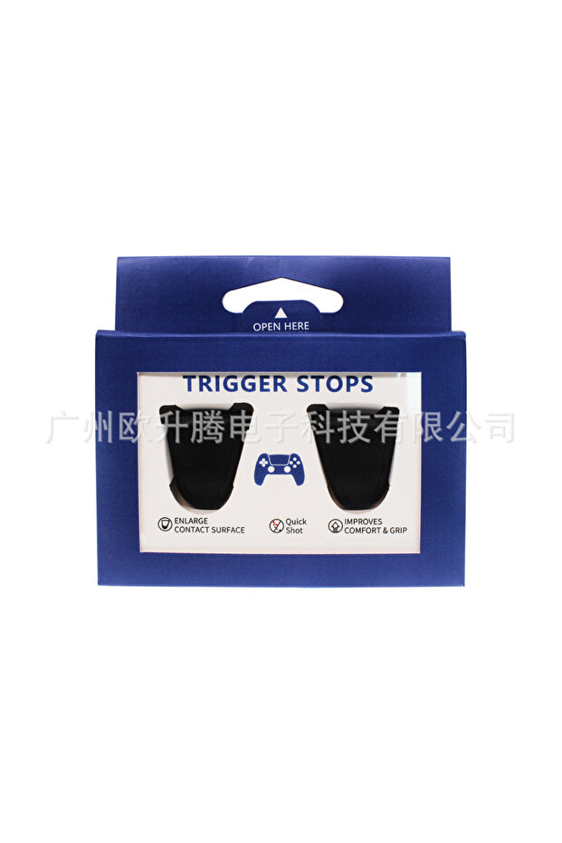 black Anti-slip L2 R2 Trigger Extender Lengthened Extended Buttons Kit For PS5 Gamepad Controlle