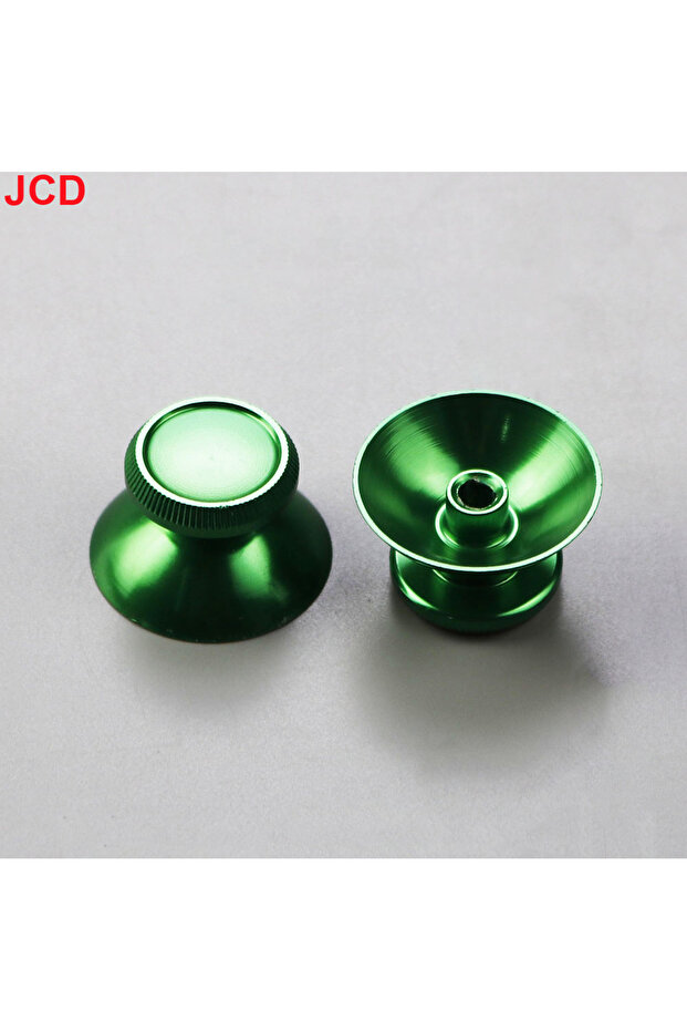 green JCD 1Pair 3D Aluminum Metal Analog Joystick Thumb Stick Grip Cap for Xbox 360 Gamepad Controll