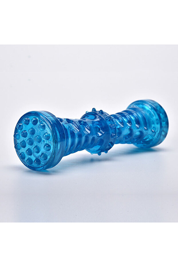 blue-large Resistant Bite Resistant Pet Toy Toothbrush Bone Sturdy Dog Toy Interactive Puppy Game To