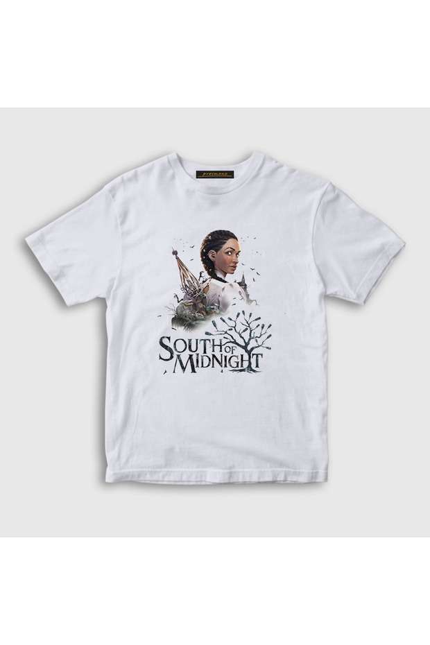 Unisex Kids White Hazel Flood South of Midnight T-Shirt 606938Tt