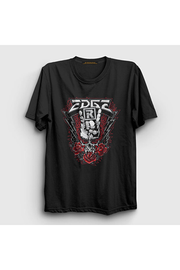 Unisex Black Skull Wrestling Wwe Edge T-Shirt 524833 Tt