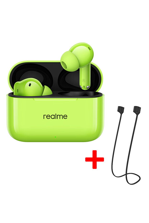 realme T200 Green a Rope-CN realme Buds T200 Earphone Wireless Bluetooth 5.4 Earbuds 32dB Mixed Nois