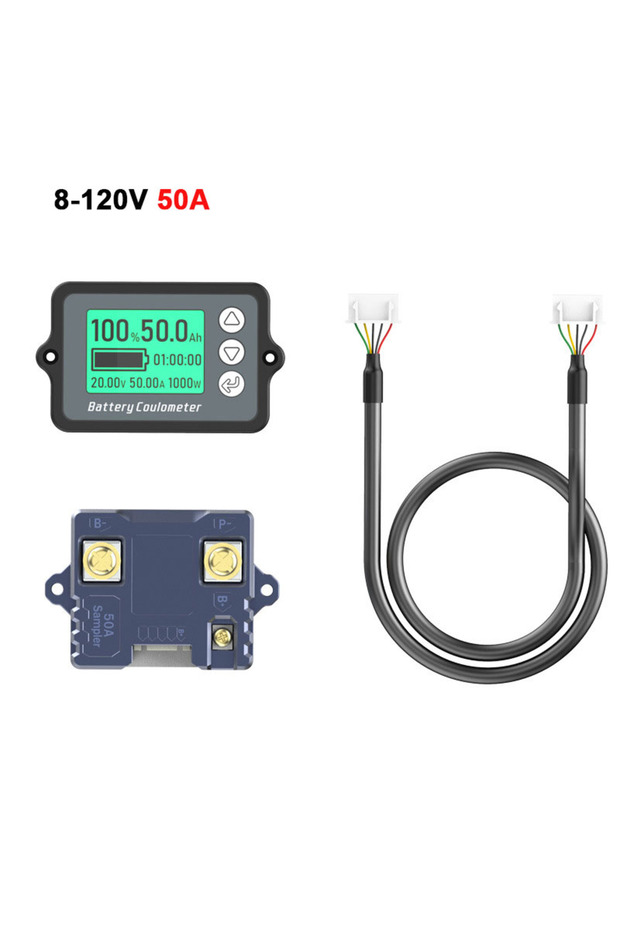 8-120V 50A(0-75A) 80V 50A 100A 350A TK15 Coulomb Meter Vehicle Battery Capacity Tester Battery Coulo