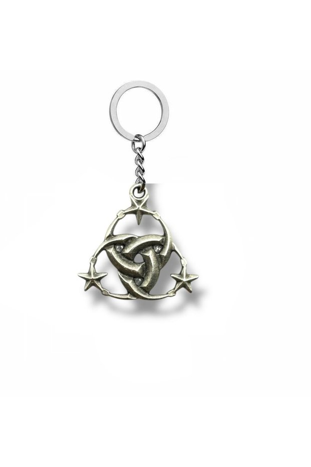 Metal Keychain with Special Forces Symbol – Silver Color Unisex Accessory